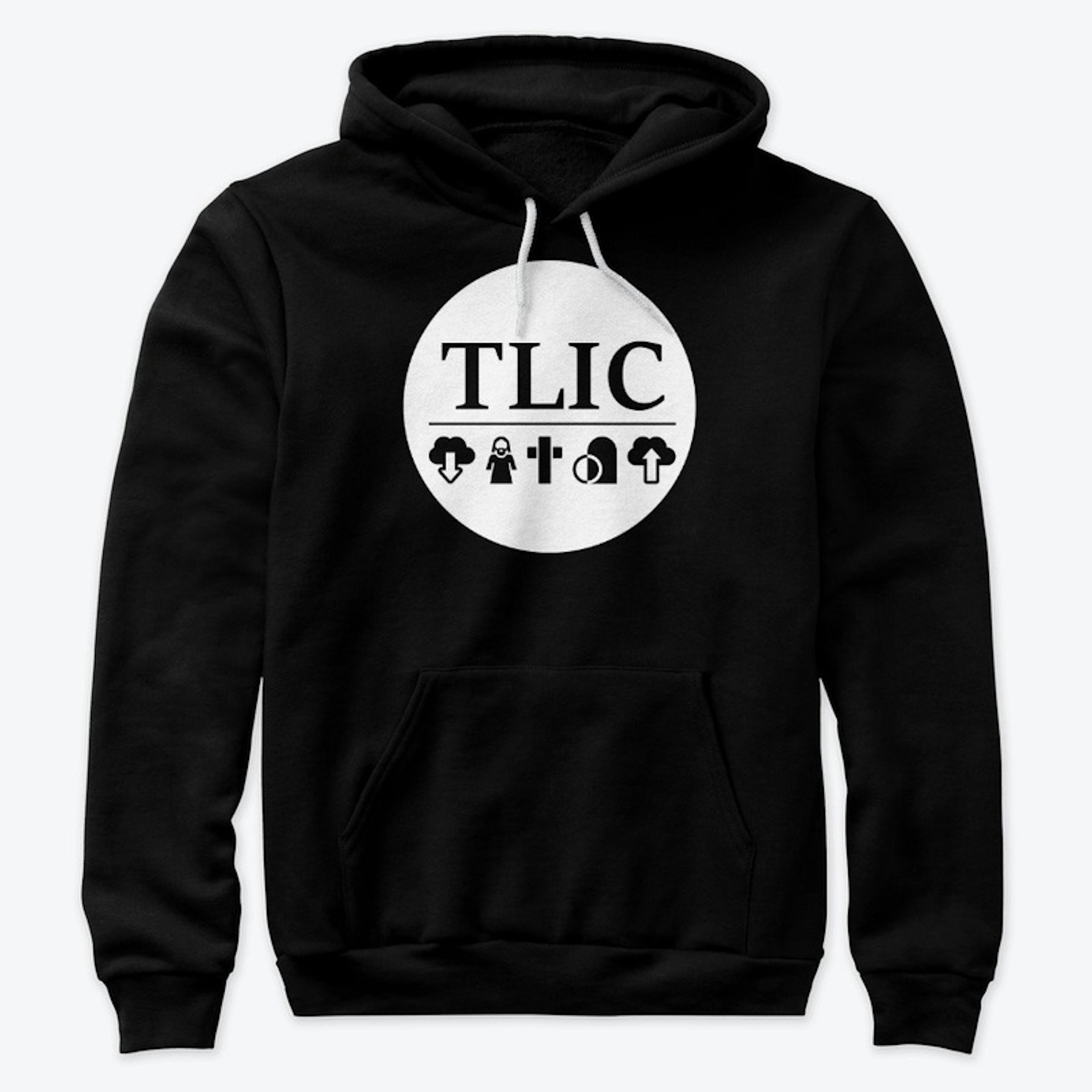 TLIC premium hoodie circle logo